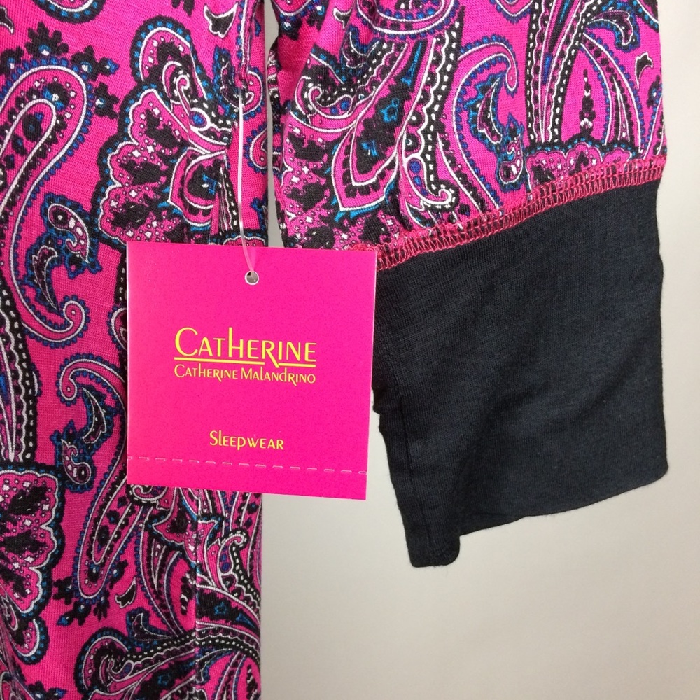 Catherine Malandrino 3/4 Sleeve Sleep Shirt - Picture 6 of 7